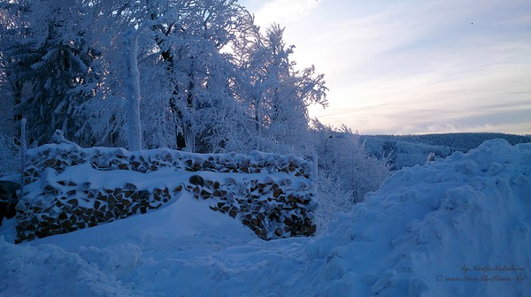 Beskid_Mountains_firewood_gathering_under_the_snow, Czech Republic
