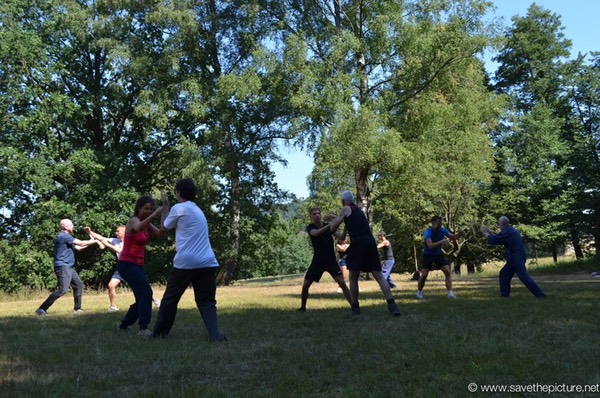 Field training in our Taikiken outdoor dojo, the homebase of our Czech Summer weeks