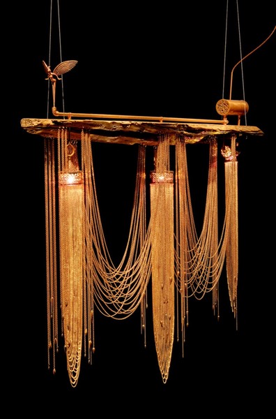 Lifestyle, Robert Nollet, sensual light objects, Copper Lamp 11