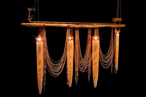 Lifestyle, Robert Nollet, sensual light objects, Copper Lamp 5