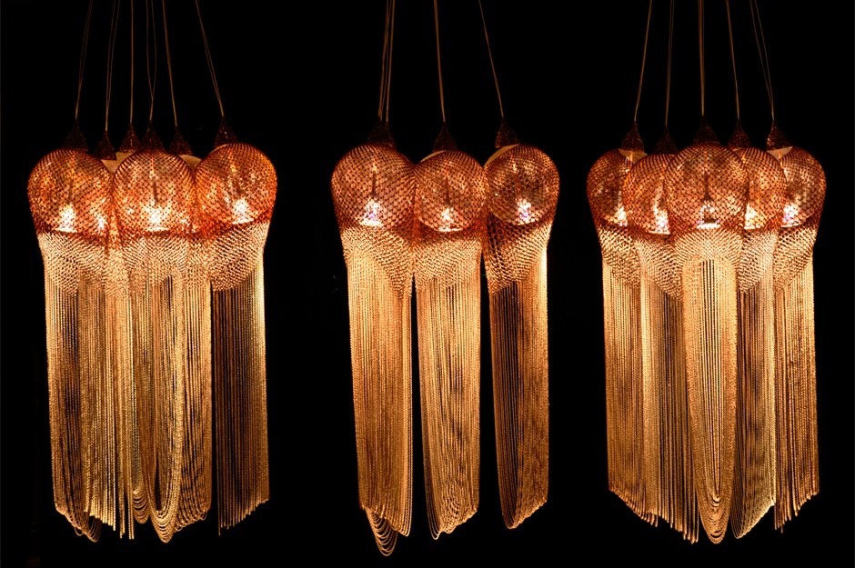 Lifestyle, Robert Nollet, sensual light objects, Copper Lamp 9 - B