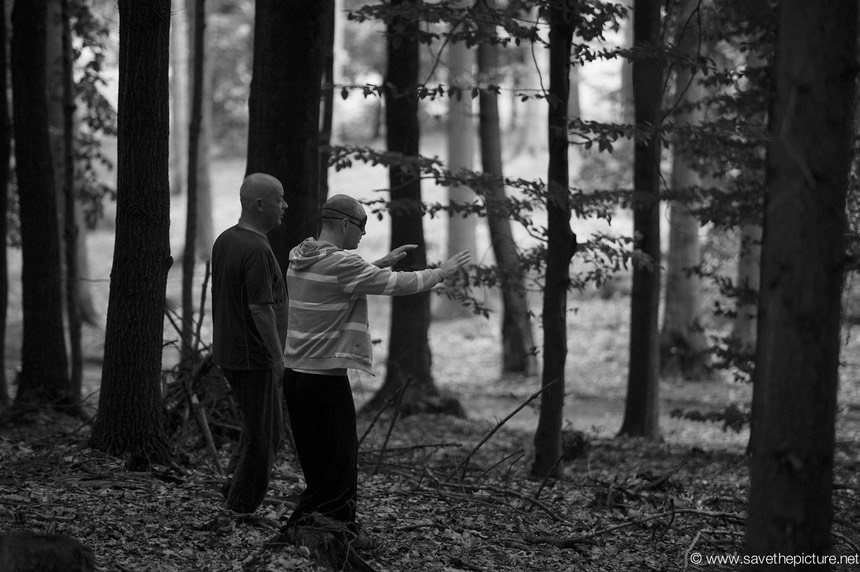 Taikiken blindfold, walking beyond obstacles