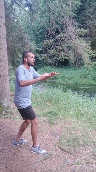 Taikiken Natural Tuning, Coach Omid, practicing Yuri near the river