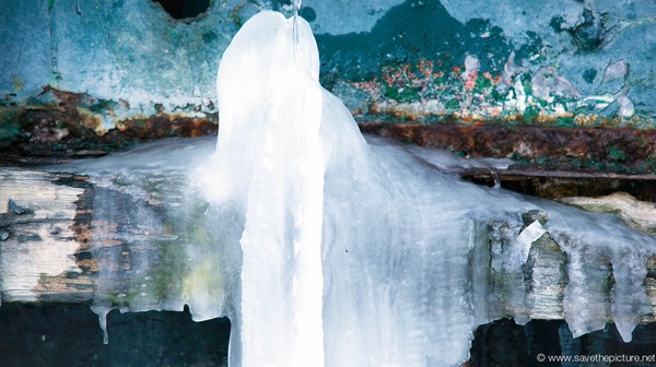 Amsterdam frozen canals, water art