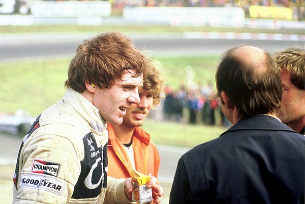 Crash Derek Day, Formula 1 car racing at Zandvoort Netherlands 