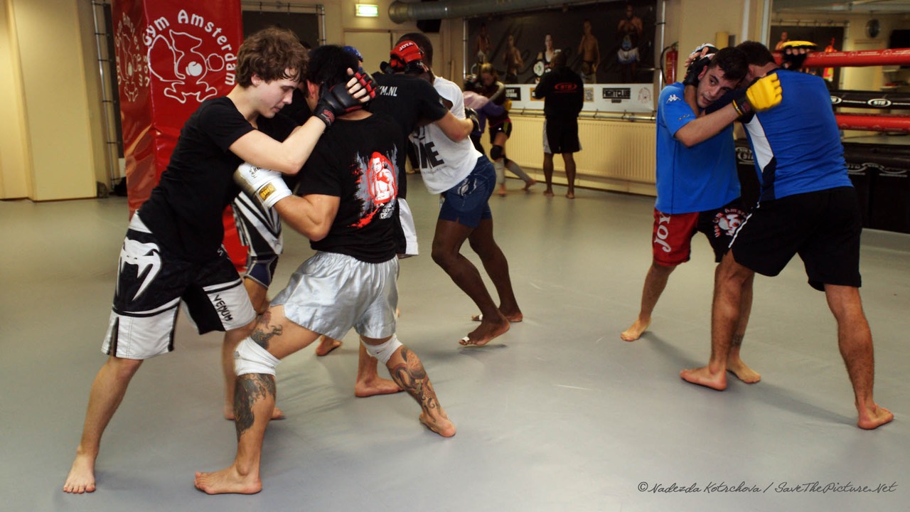 MMA stand up Muay Thai clinch 4