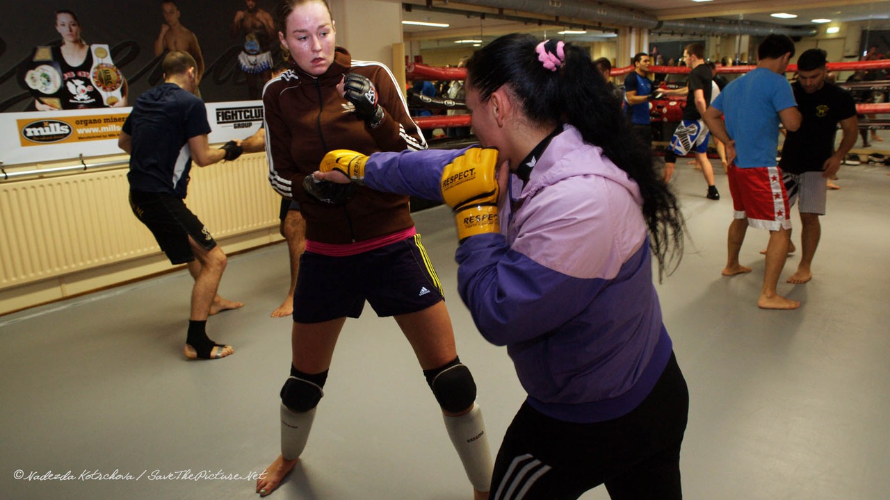 MMA training, warming up 3