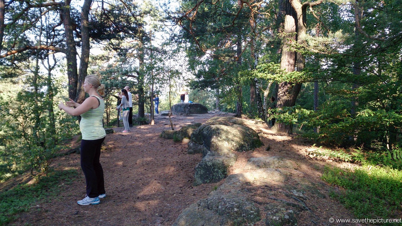 Ritsuzen early morning meditation with a beautiful view.