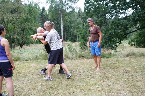 Ron Nansink showing Taikiken armlock