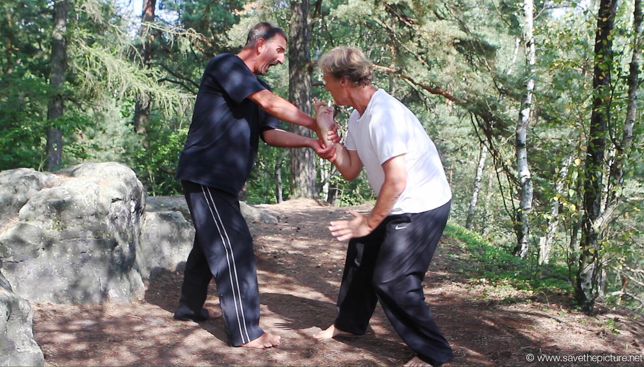 Taikiken double wristlock release 1