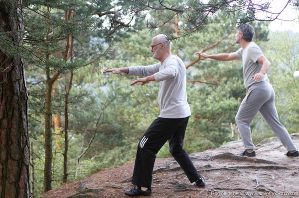 Taikiken morning training, two circle Yuri on Patac_